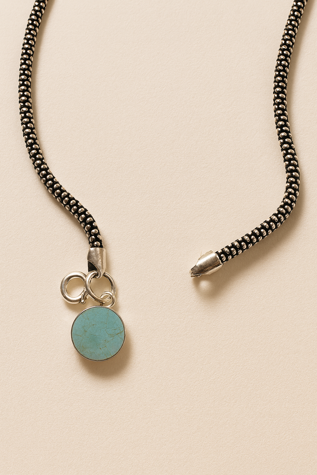 Elara Duo – 925 Sterling Silver Anklet Pair with Turquoise Charm