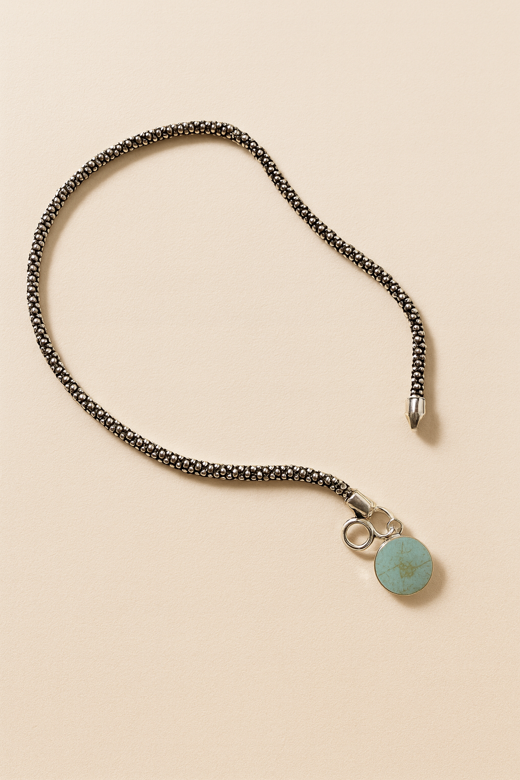 Elara Duo – 925 Sterling Silver Anklet Pair with Turquoise Charm