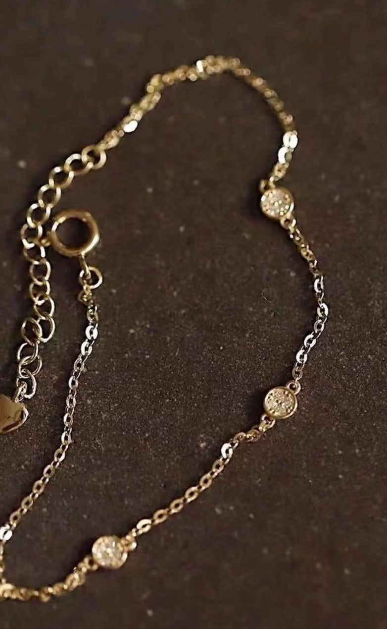 Luna Spark Bezel Bracelet – 925 Silver