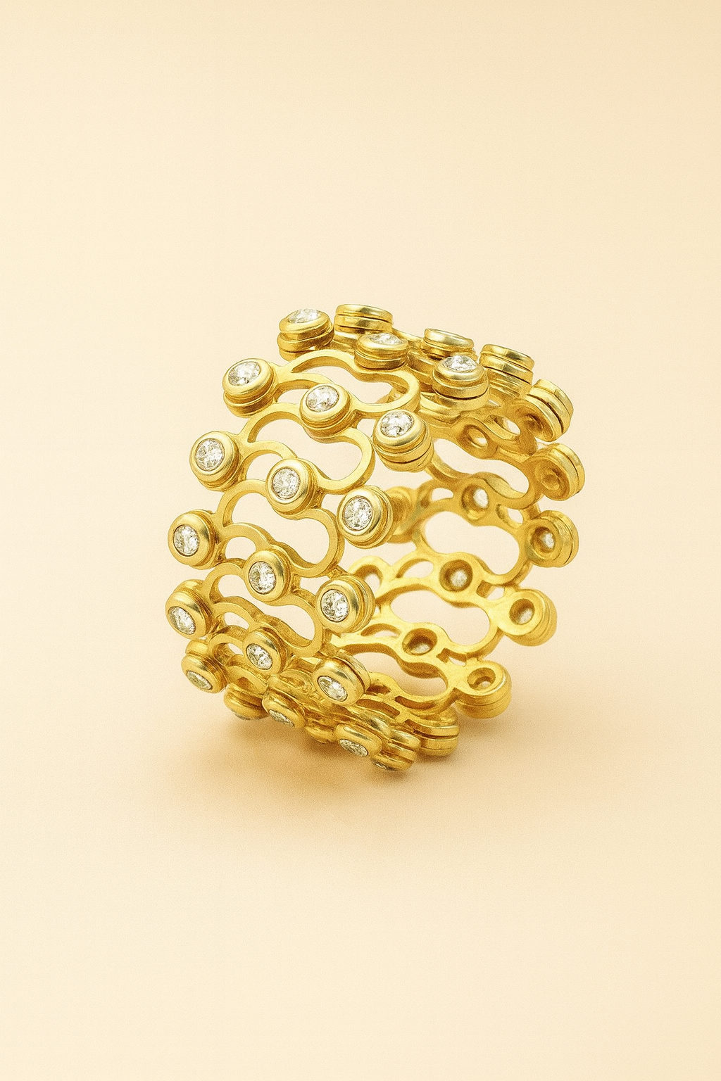 Convertible Gold-Plated 925 Silver Bracelet & Ring