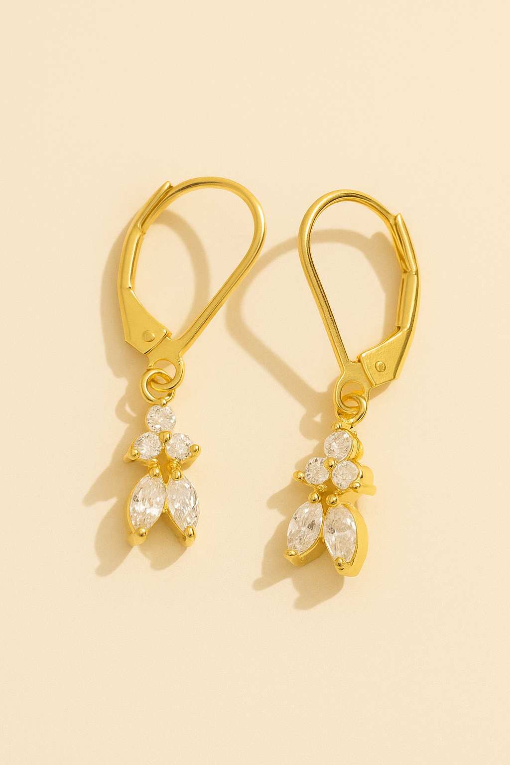 Lustre Petal Drop Earrings