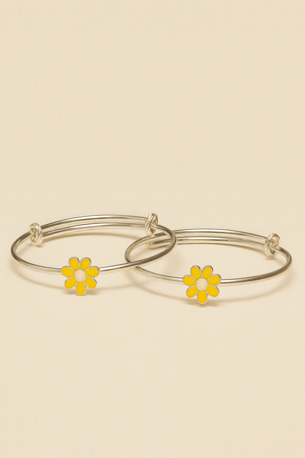 Daisy Bloom Baby Kada – 925 Sterling Silver (Pair)