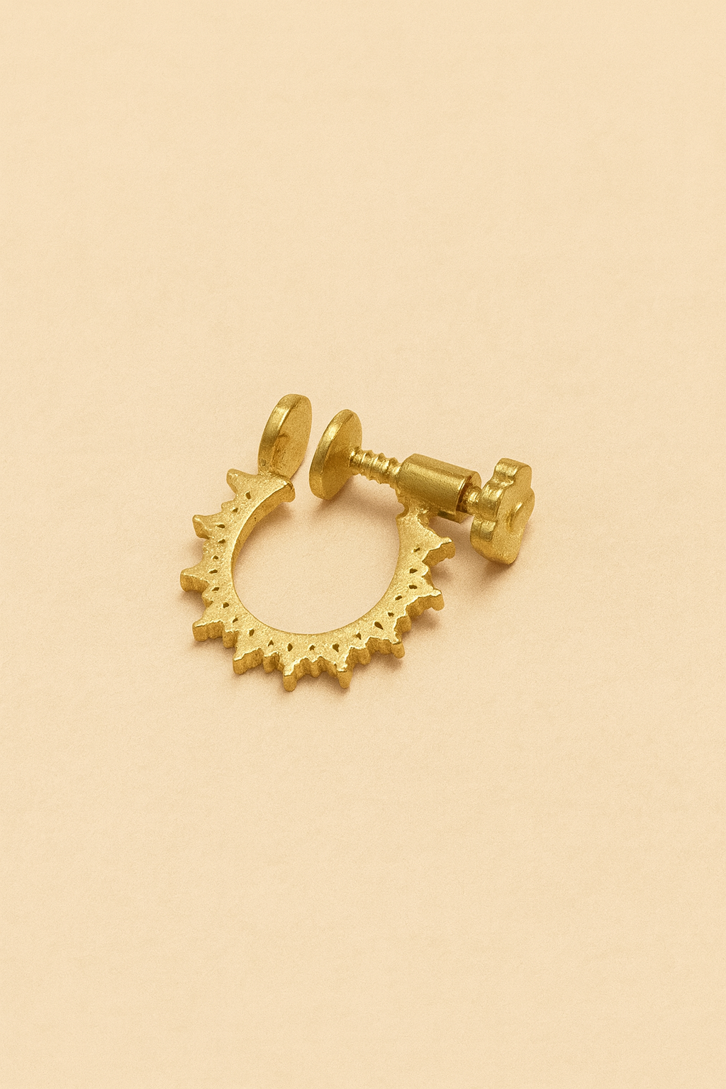 Saanvi – 925 Silver Gold-Plated Nath with CZ Stones