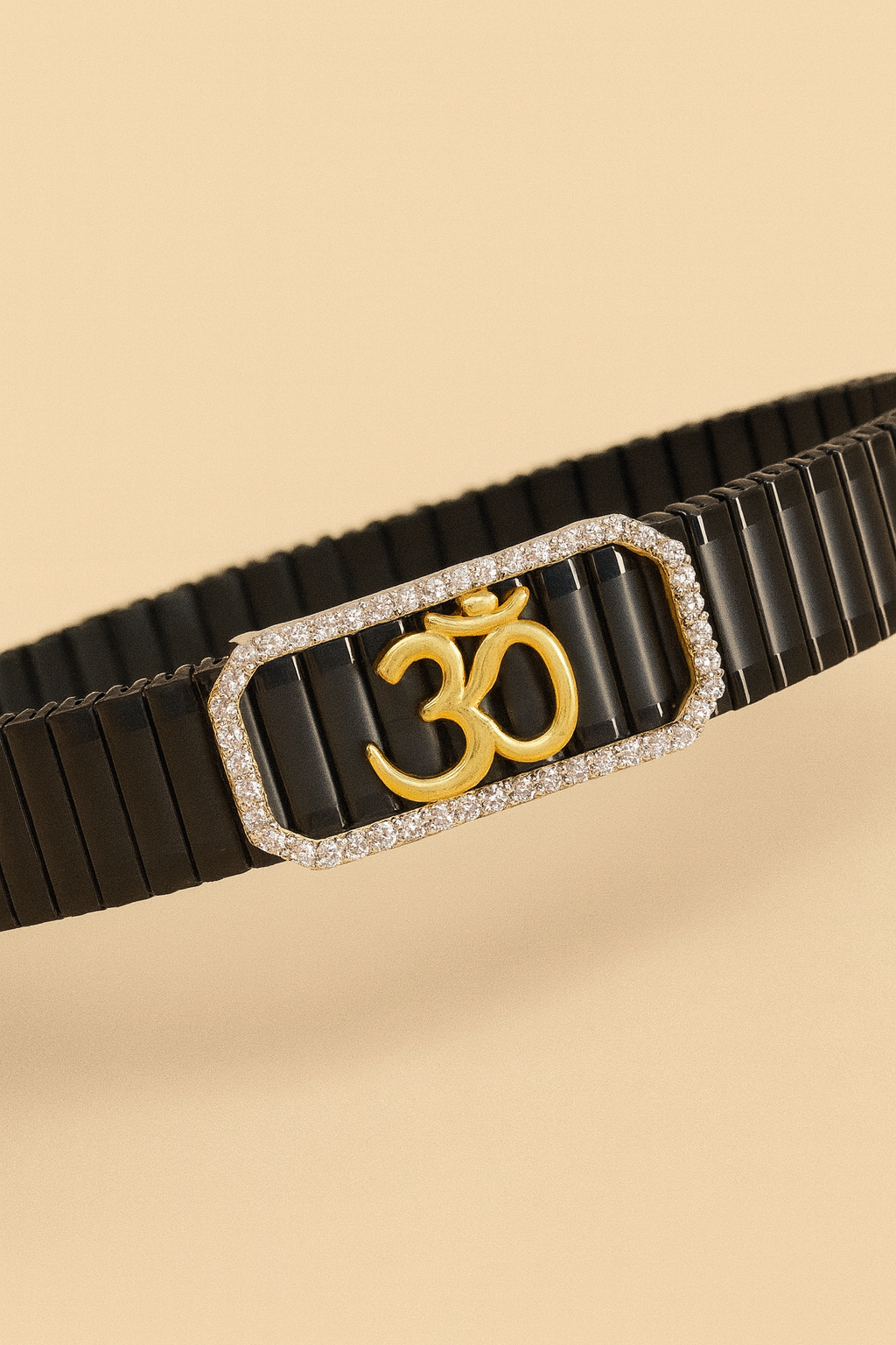 Men’s Om Symbol Bracelet in 925 Silver