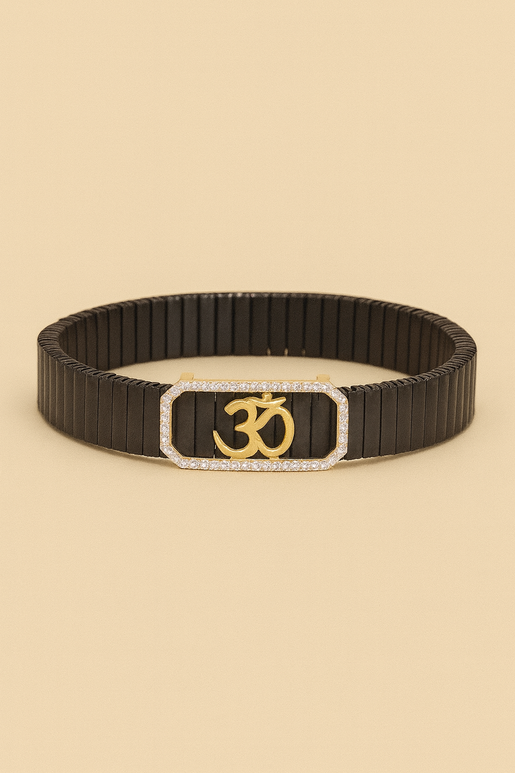 Men’s Om Symbol Bracelet in 925 Silver