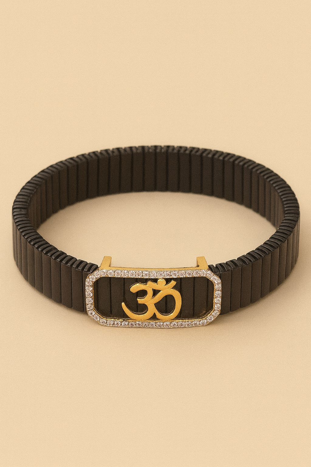 Men’s Om Symbol Bracelet in 925 Silver