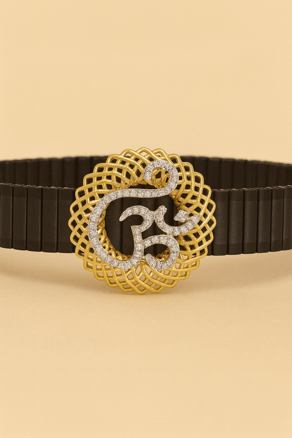 Om Symbol Men’s Bracelet 925 Silver