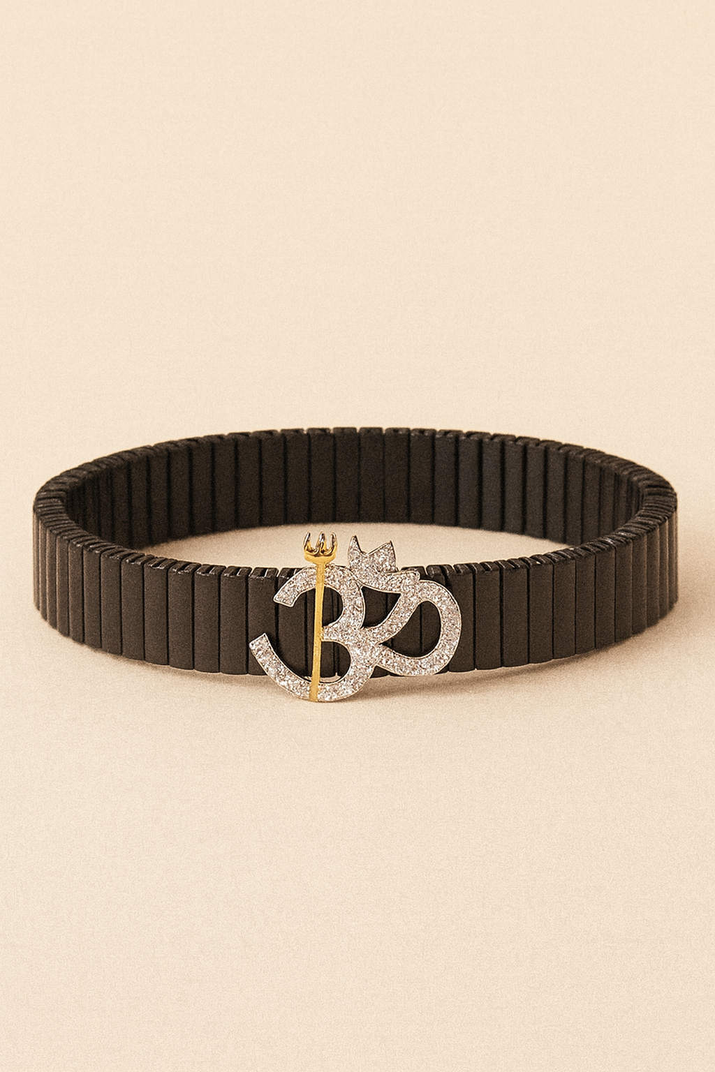 Om Symbol Men’s Bracelet - 925 Silver