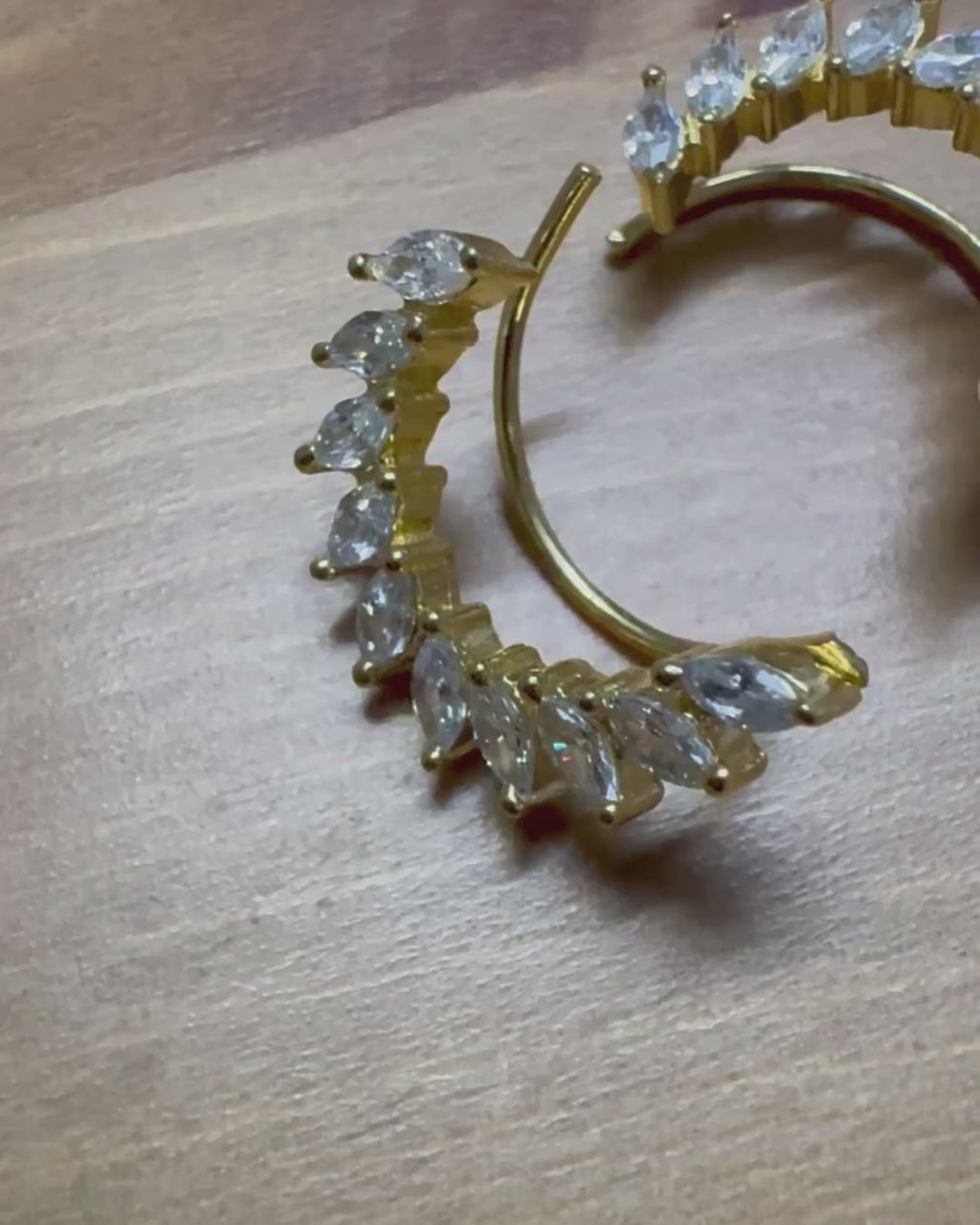 925 Silver Half Moon Ear Cuffs